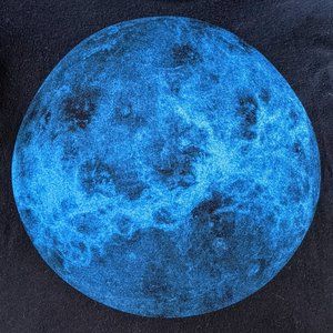 Threadless Moon tee XL black Rare